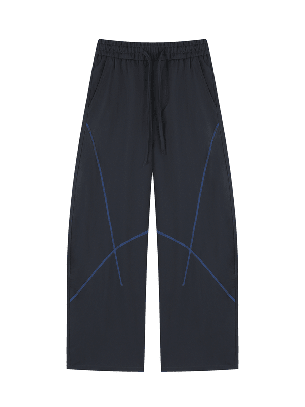 Unisex Losse Colorblock Hasso Stitch Broek – Comfortabele Streetwear Broek met Modern Design - 21