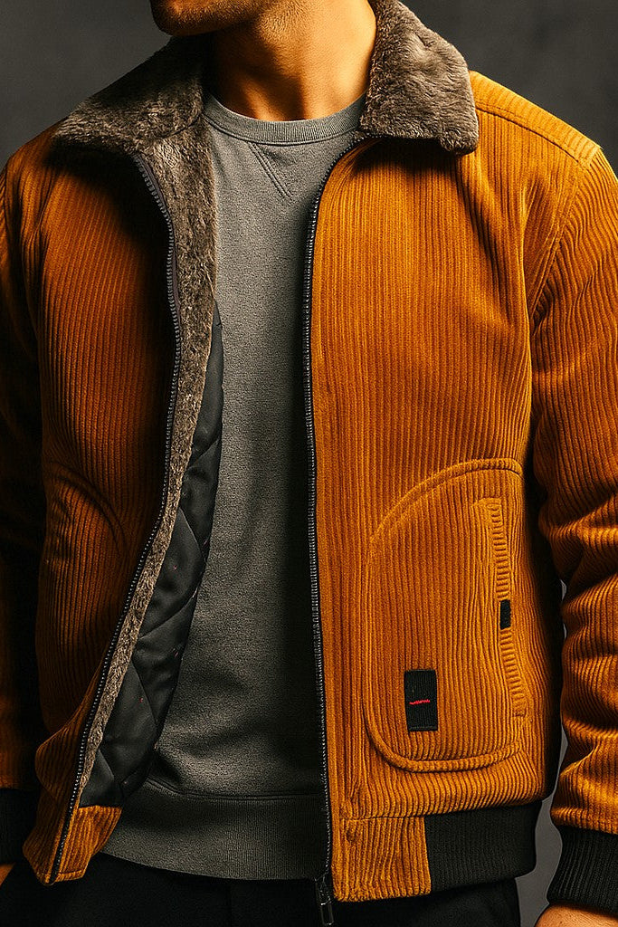 Geribbelde Corduroy Jas voor Heren – Stijlvolle & Comfortabele Jas voor Elke Gelegenheid 2