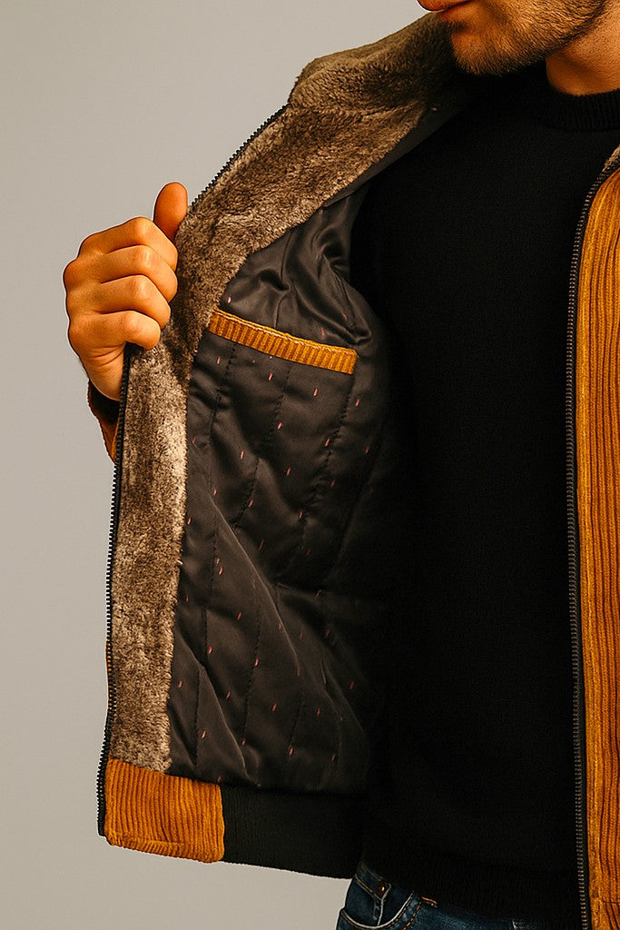 Geribbelde Corduroy Jas voor Heren – Stijlvolle & Comfortabele Jas voor Elke Gelegenheid 4