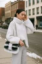 Dames Grofgebreide Coltrui Winter – Warme, Zachte Trui met Hoge Kraag en Losvallende Pasvorm-05