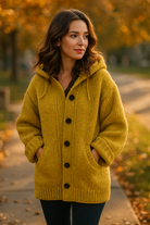 Lange Winterjas Dames met Capuchon - Warme en Stijlvolle Lange Zwarte Jas voor Koude Dagen 4