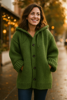 Lange Winterjas Dames met Capuchon - Warme en Stijlvolle Lange Zwarte Jas voor Koude Dagen 7