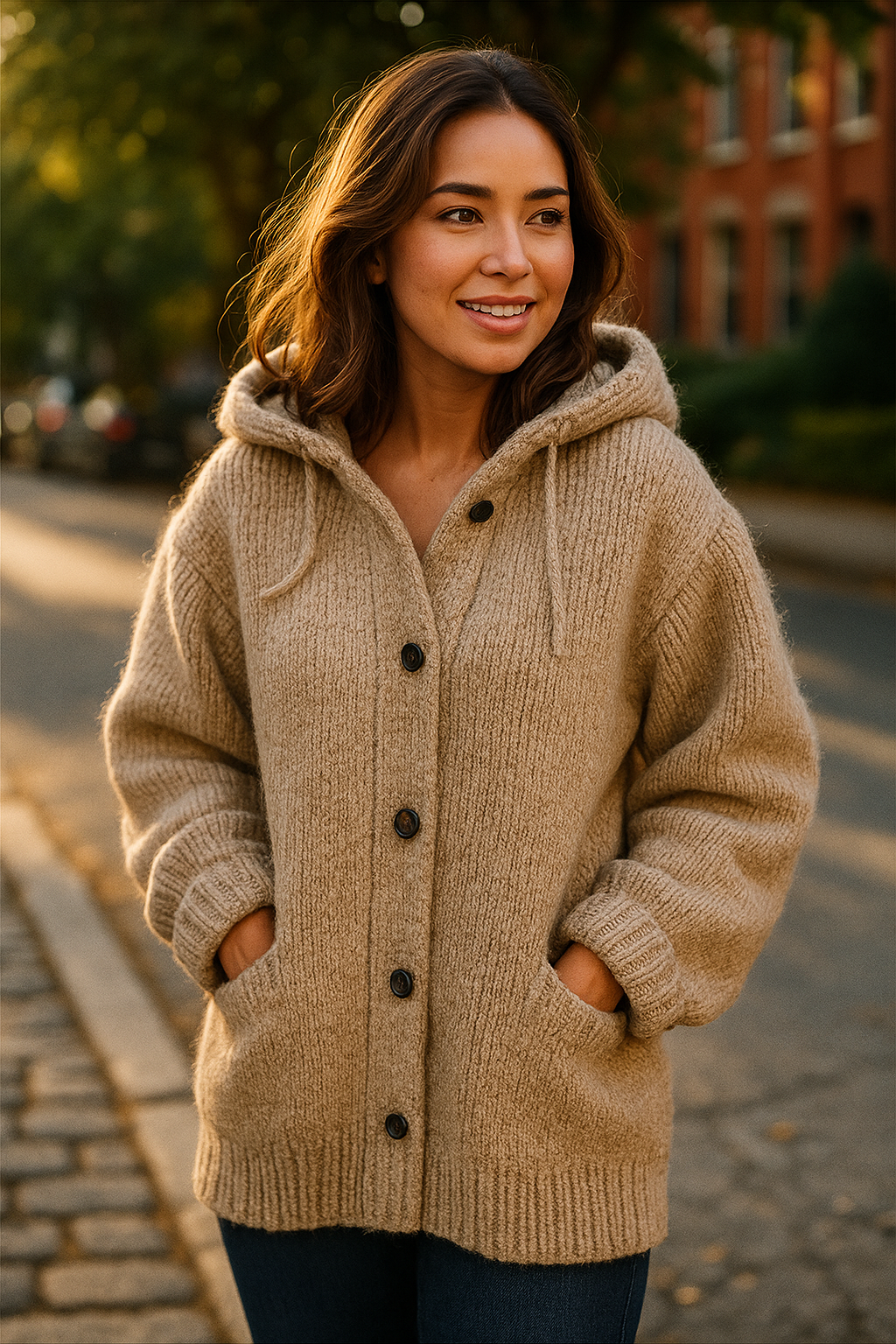 Lange Winterjas Dames met Capuchon - Warme en Stijlvolle Lange Zwarte Jas voor Koude Dagen 3