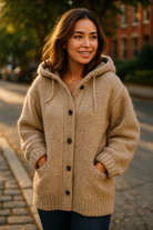 Lange Winterjas Dames met Capuchon - Warme en Stijlvolle Lange Zwarte Jas voor Koude Dagen 3