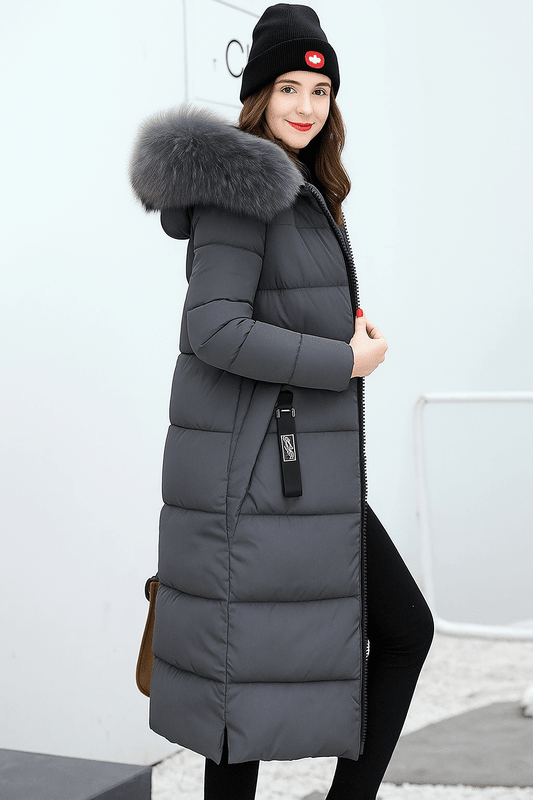 Lange Winter Parka Dames met Capuchon - Waterafstotend, Tot aan de Knieën, Ideaal voor Koude Dagen 4