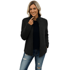 Lange Damesjas met Opstaande Kraag en Volledige Ritssluiting – Geschikt voor Casual en Formele Gelegenheden 5