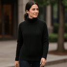 Warme Damestrui met Ronde Hals en Structuurgebreide Look – Casual Gebreid voor Dagelijks Gebruik 3