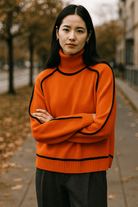 Elegante Witte Coltrui Dames – Hoogwaardige Gebreide Trui voor Herfst en Winter, Perfect voor Casual en Geklede Outfits 1