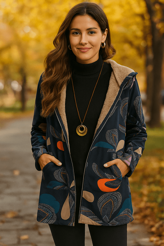 Lange Gewatteerde Winterjas Dames met Capuchon en Fleece Voering voor Optimale Warmte 1