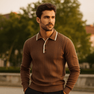 Heren Poloshirt Winter met Lange Mouwen en Polokraag – Comfortabele Regular Fit voor Casual Stijl 7