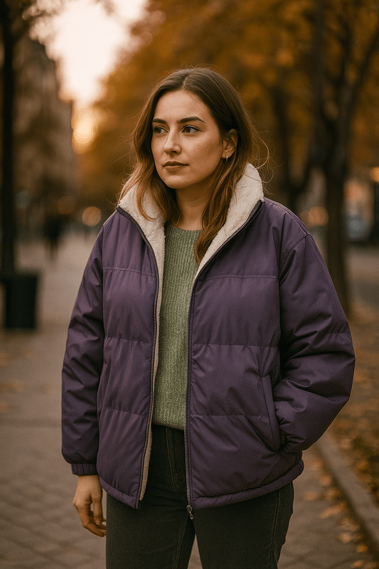 Gewatteerde Lange Dames Jas met Opstaande Kraag en Praktische Zakken – Warme Winterjas voor Koude Dagen 2