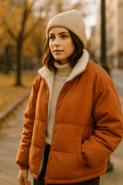 Gewatteerde Lange Dames Jas met Opstaande Kraag en Praktische Zakken – Warme Winterjas voor Koude Dagen 4