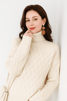 Casual Coltrui Dames van Kasjmier met Opstaande Kraag – Stijlvolle Wintertrui met Lange Mouwen 3