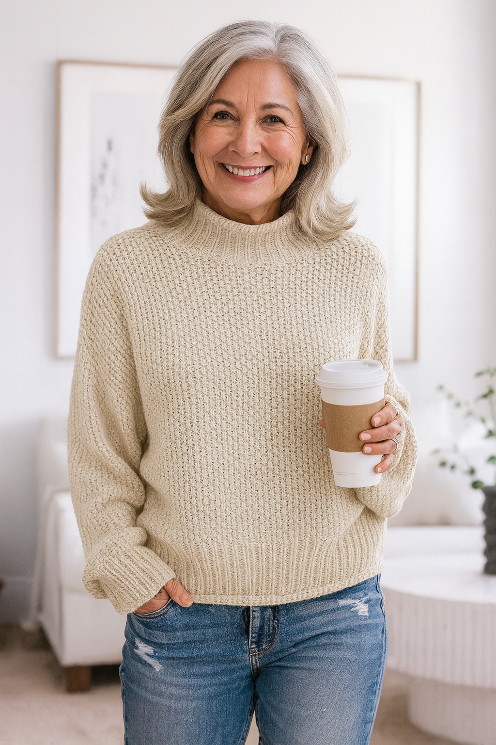 Oversized Trui Dames in Diverse Kleuren - Figuur-Flatterend en Comfortabel voor Casual Uitjes 1