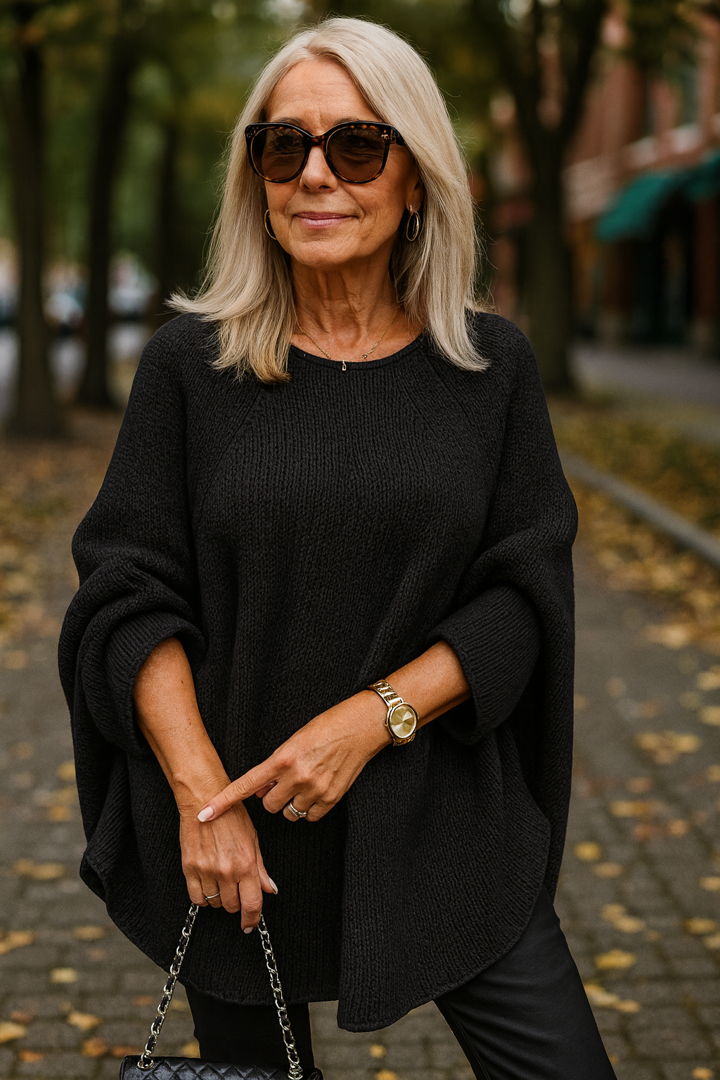 Elegant Oversized Gebreid Vest Dames met Lange Mouwen - Zacht en Ademend voor Elke Gelegenheid 5