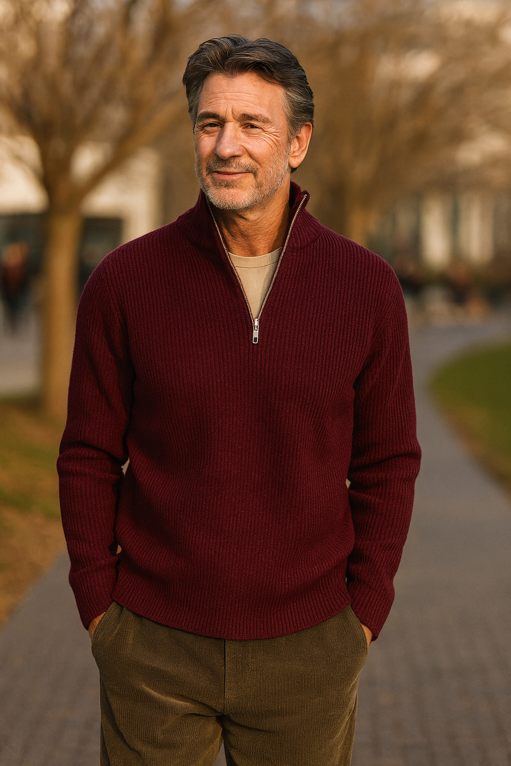 Klassevolle Trui Met Rits Voor Heren - Tijdloos, Warm En Comfortabel, Casual En Formeel, Regular Fit 6