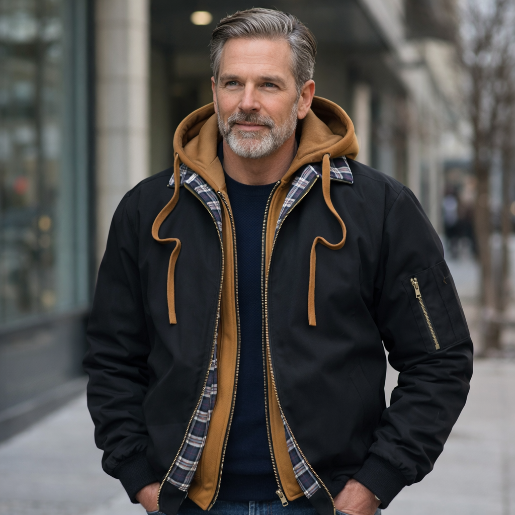 Heren Luchtmachtjack - Met Capuchon en Ritssluiting, Casual 1