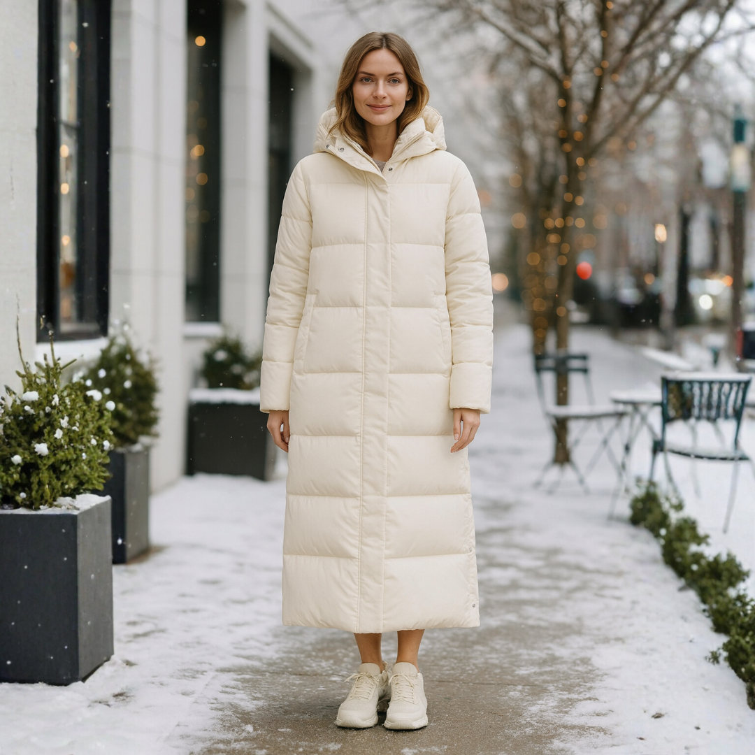 Winddichte Lange Winterjas Dames met Uitstekende Isolatie en Comfortabele Pasvorm - Stijlvolle Gewatteerde Jas voor Koude Weer