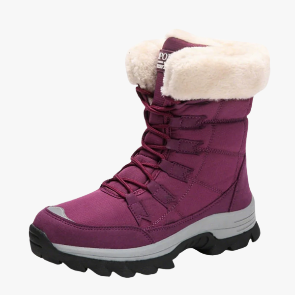 Geïsoleerde Dames Winterlaarzen met Antislipzool en Bontvoering – Warm, Comfortabel en Ergonomisch Ontwerp 2