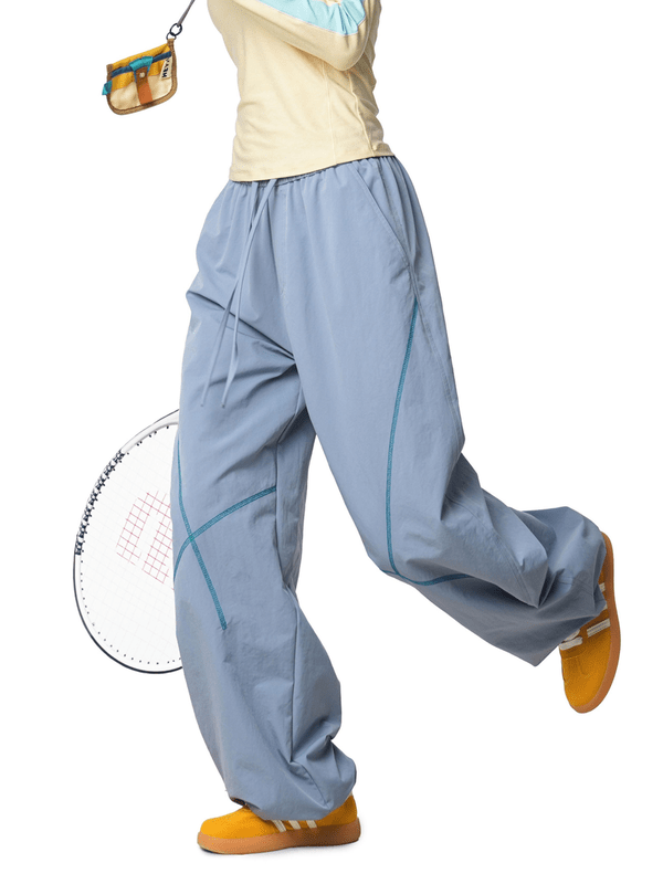 Unisex Losse Colorblock Hasso Stitch Broek – Comfortabele Streetwear Broek met Modern Design - 10