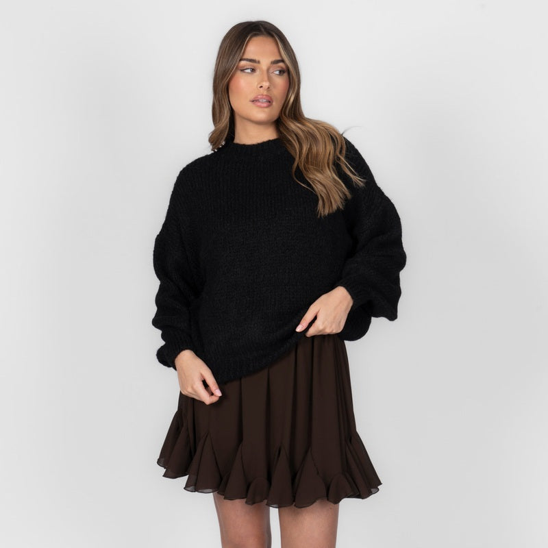 Oversized Gebreide Trui – Zachte Losse Pullover voor Dagelijks Comfort 24