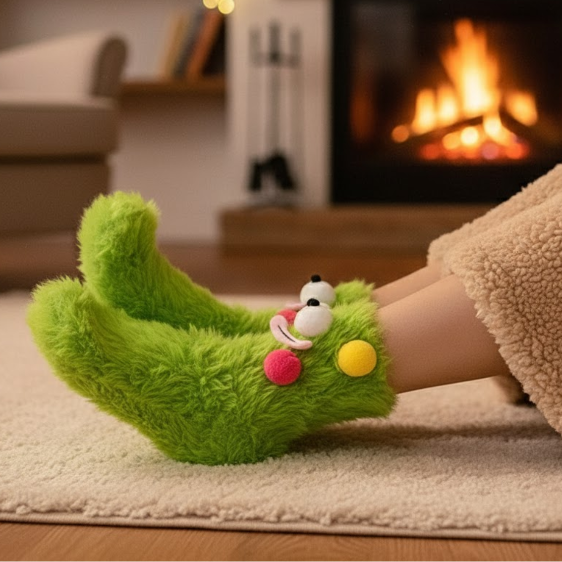 3D Fleece Sokken voor Warme Voeten – Zachte Pluche Sokken in 8 Leuke Ontwerpen voor Optimale Comfort en Warmte 1