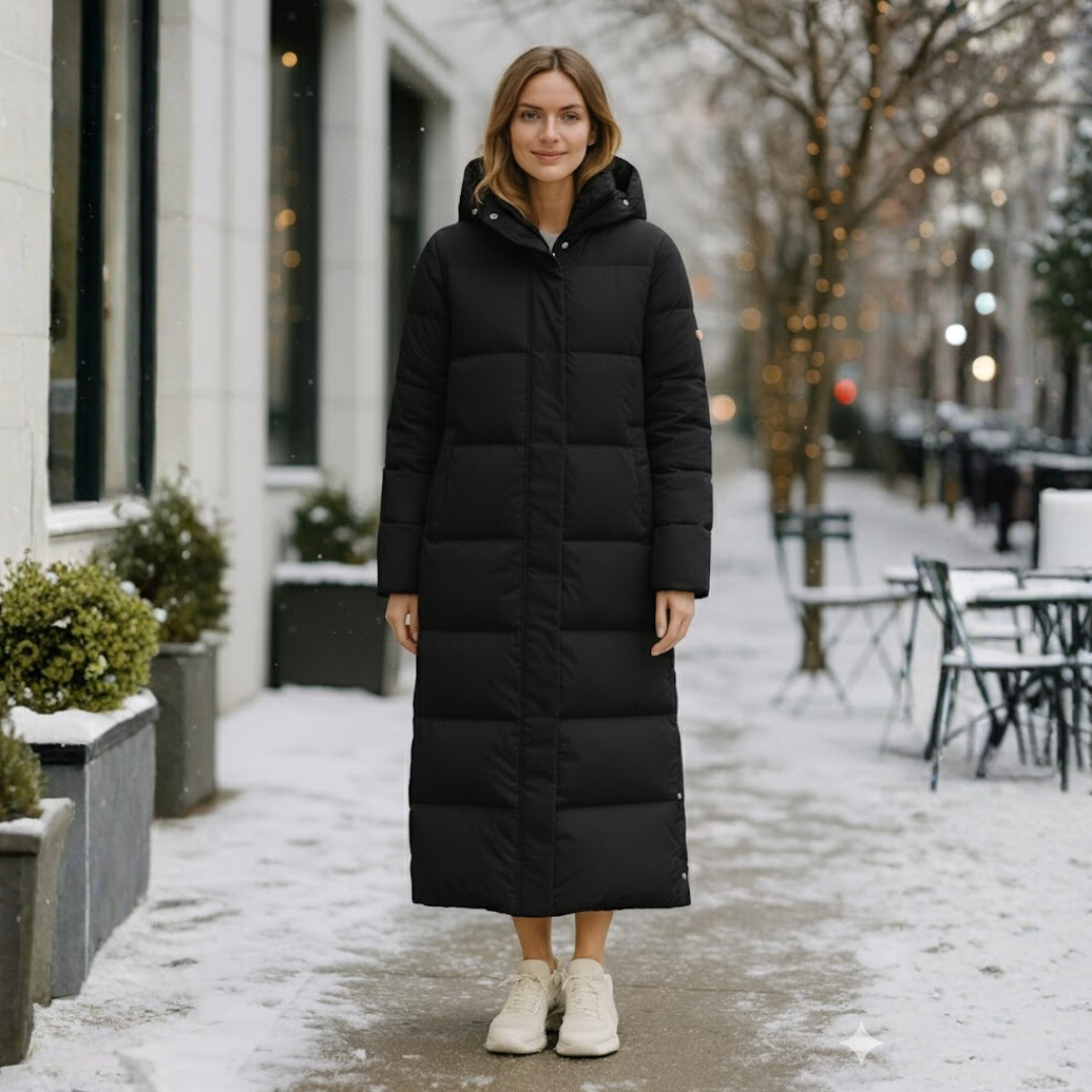 Winddichte Lange Winterjas Dames met Uitstekende Isolatie en Comfortabele Pasvorm - Stijlvolle Gewatteerde Jas voor Koude Weer 66