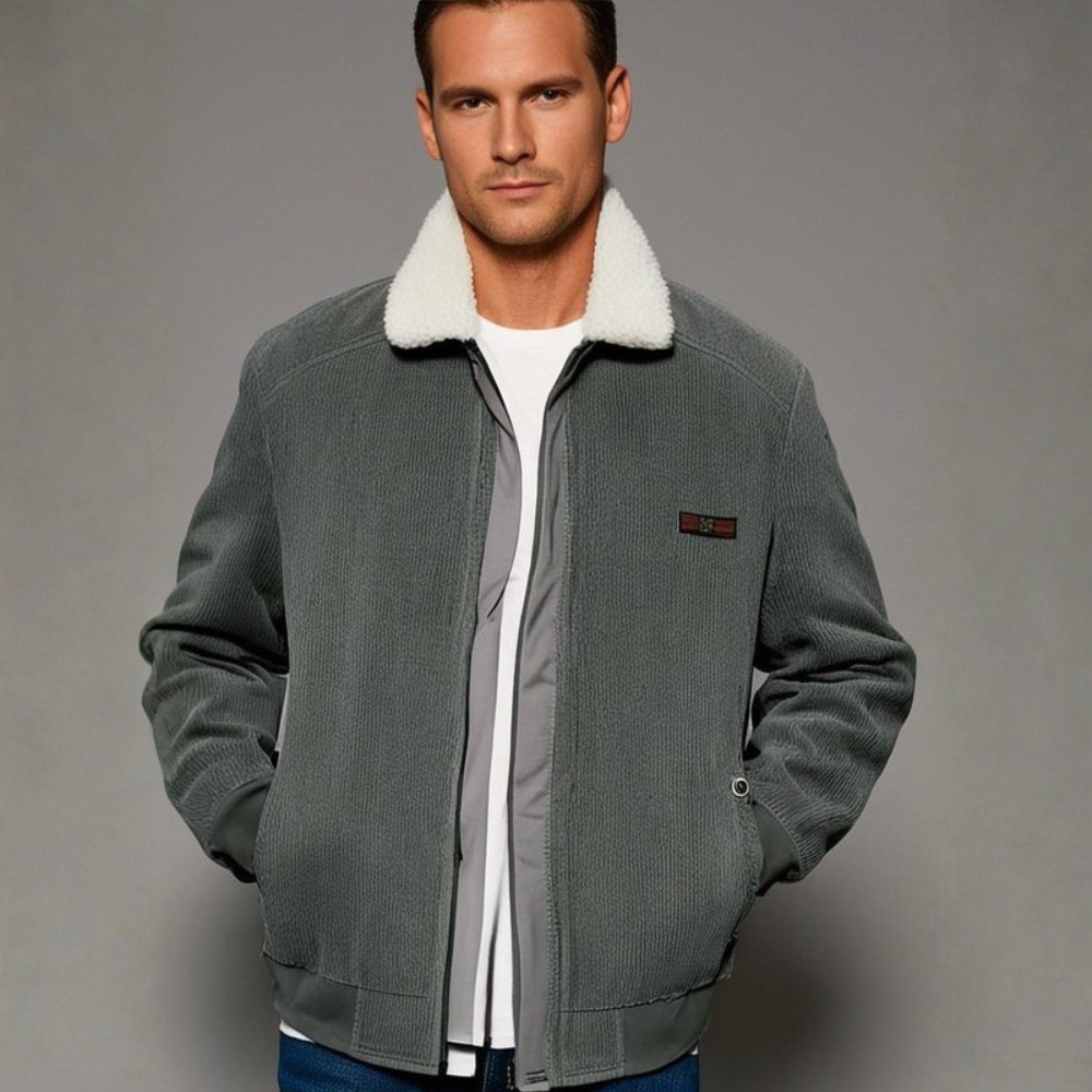 Heren Jack | Fleece Gevoerd Corduroy, Casual Stijl 1