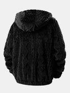 Jacquard Teddy Fleece Jas – Zachte Warme Ritsjas voor Dagelijks Comfort-04