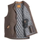 Canvas Draagvest met Gewatteerde Isolatie voor Jagers en Schutters – Duurzaam en Comfortabel met Verborgen Draagzakken 5