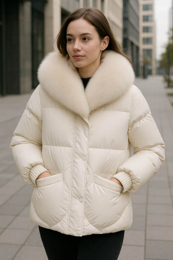 Winter Parka – Warme & Waterdichte Damesjas met Dons-Katoen Vulling voor Extreem Weer 7