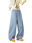 Unisex Losse Colorblock Hasso Stitch Broek – Comfortabele Streetwear Broek met Modern Design - 9