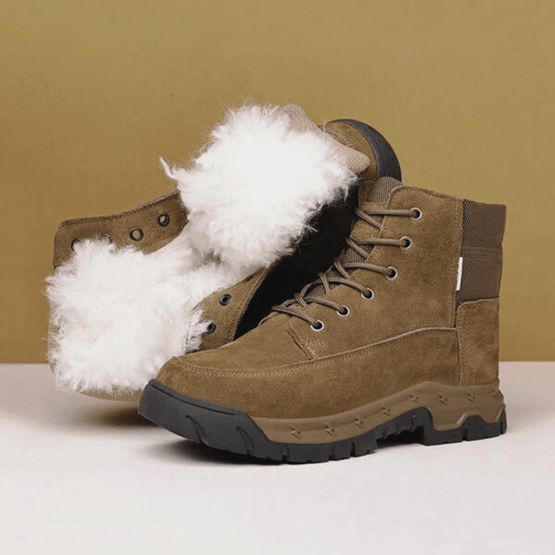Warme Heren Winterlaarzen met Bontvoering – Stijlvolle en Comfortabele Outdoor Stappers 1