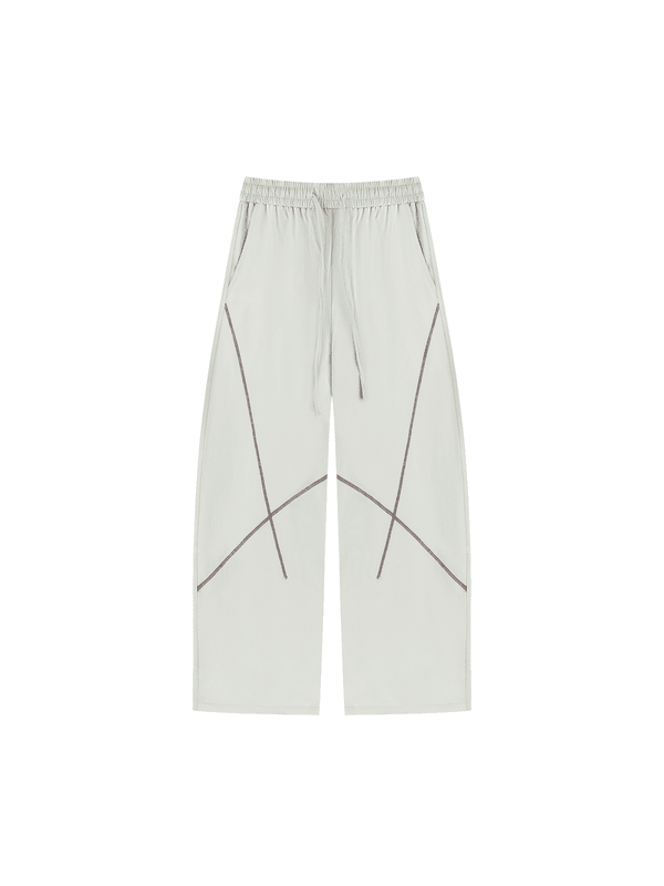 Unisex Losse Colorblock Hasso Stitch Broek – Comfortabele Streetwear Broek met Modern Design - 4