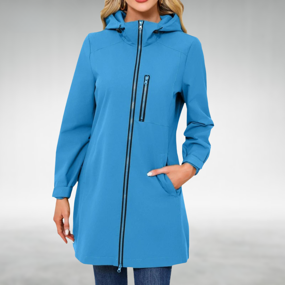 Waterdichte Lange Dames Jas met Elegante Pasvorm en Lichtgewicht Comfort - Perfect voor de Winter 2