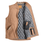 Canvas Draagvest met Gewatteerde Isolatie voor Jagers en Schutters – Duurzaam en Comfortabel met Verborgen Draagzakken 3