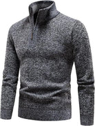 Casual Thermische Heren Trui met Halve Rits – Tijdloze Stijl en Comfort, Flatterende Pasvorm, Geschikt voor Alle Gelegenheden 2