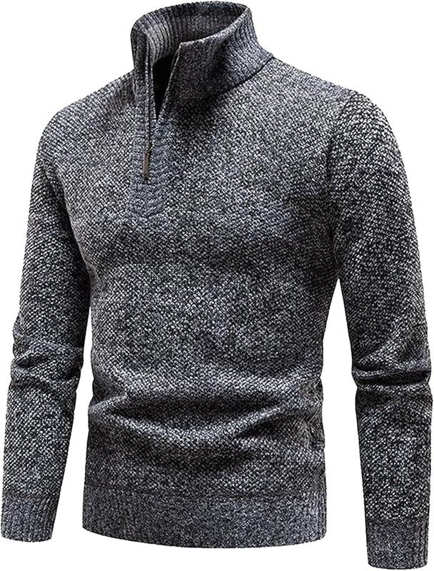 Casual Thermische Heren Trui met Halve Rits – Tijdloze Stijl en Comfort, Flatterende Pasvorm, Geschikt voor Alle Gelegenheden 2