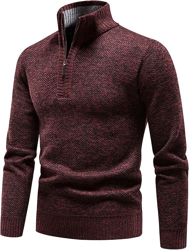 Casual Thermische Heren Trui met Halve Rits – Tijdloze Stijl en Comfort, Flatterende Pasvorm, Geschikt voor Alle Gelegenheden 1