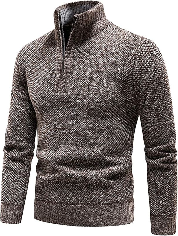 Casual Thermische Heren Trui met Halve Rits – Tijdloze Stijl en Comfort, Flatterende Pasvorm, Geschikt voor Alle Gelegenheden 4