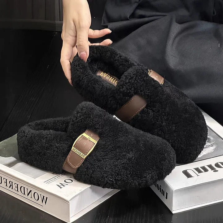 Warme Lamswol Schoenen in Feeënstijl – Comfortabele & Magische Winter Slippers voor Dames 3