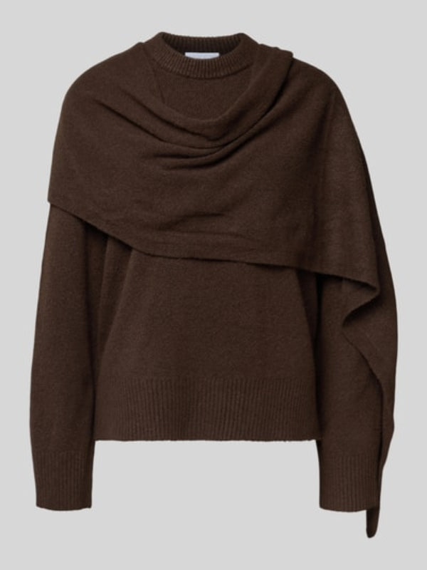 Gebreide Trui met Sjaal – Elegante en Zachte Damestrui-02