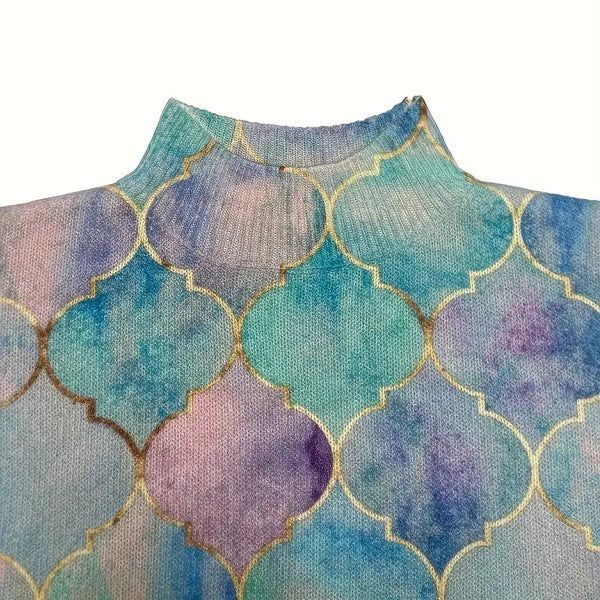 Gloeiende Trui – Zachte Damestrui met Pastelkleuren en Gouden Details voor een Stijlvolle Look-03