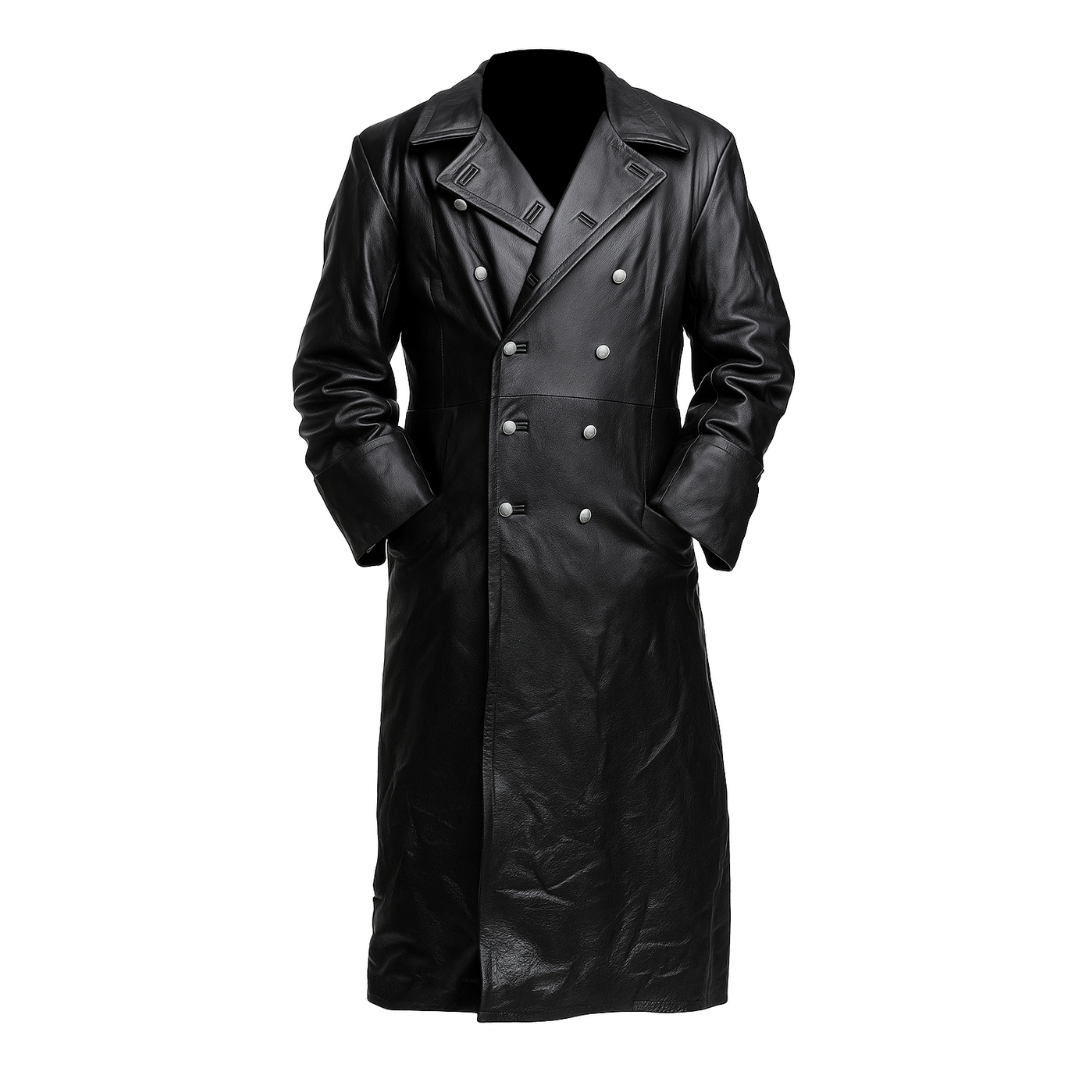 Klassieke Duitse Leren Jas voor Heren – Limited Edition Stijlvolle Imitatieleer Jas met Premium Afwerking-02