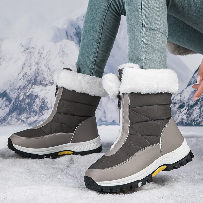 Antislip Warme Sneeuwlaarzen Dames met Ritssluiting – Comfortabel en Duurzaam voor Koude Winterdagen 9