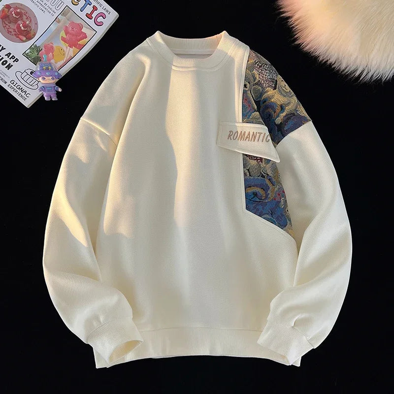 Bear Sweatshirt met Uniek Mouwontwerp voor Stoere Urban Look - Katoenmix, Normale Pasvorm, Beschikbaar in Diverse Kleuren 0