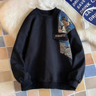 Bear Sweatshirt met Uniek Mouwontwerp voor Stoere Urban Look - Katoenmix, Normale Pasvorm, Beschikbaar in Diverse Kleuren 1