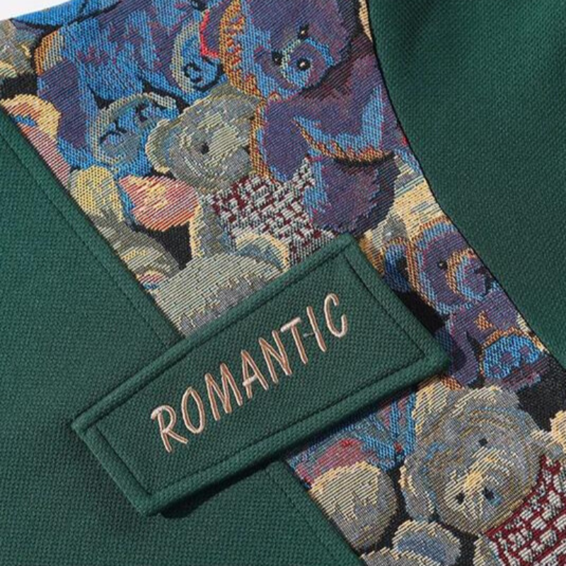 Bear Sweatshirt met Uniek Mouwontwerp voor Stoere Urban Look - Katoenmix, Normale Pasvorm, Beschikbaar in Diverse Kleuren 3