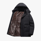 Heren Winterjas met Capuchon – Thermisch Gevoerd, Wind- en Waterafstotend met Fleecevoering 0