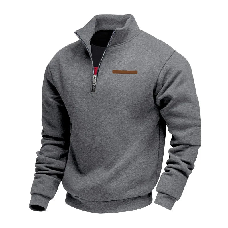 Casual Fleece Heren Trui met Zachte Binnenkant en Moderne Pasvorm - Perfect voor Comfortabele Dagen 7